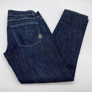Rich & Skinny Dark Indigo Wash Women's Straight Leg 5-Pocket Ankle Jeans-Size 27